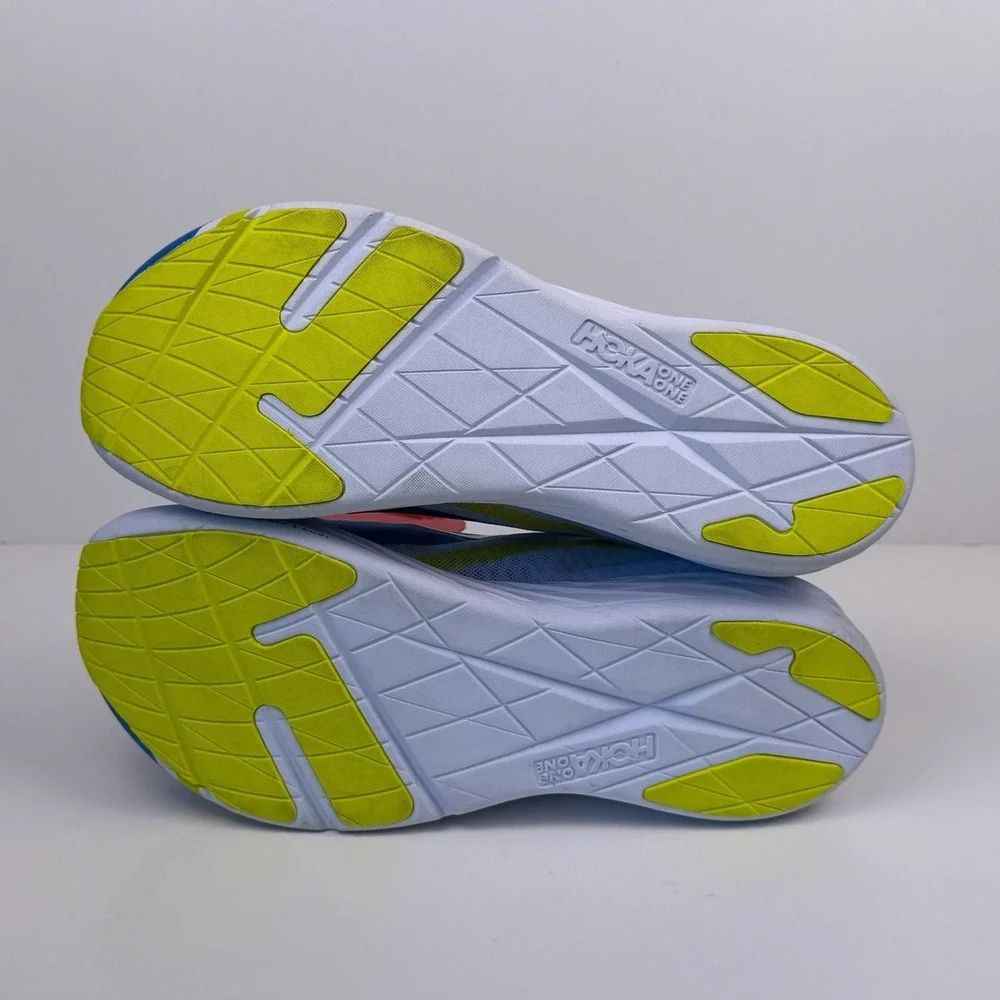 HOKA One One Rocket X Carbon Fiber Men's Size 7.5 White Diva Blue 113532 WDVB